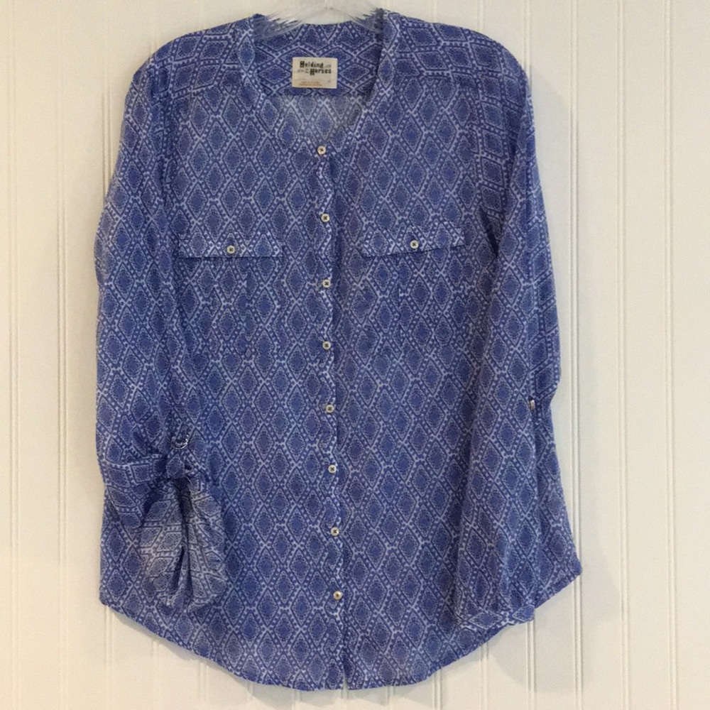 Anthropologie Holding Horses Zellige blouse 10